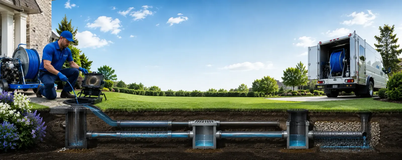 Outdoor drain cleaning information for Strawn, TX